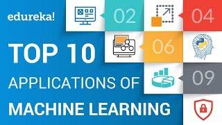 Top 10 Applications of Machine Learning in 2024 | Machine Learning Application Examples | Edureka