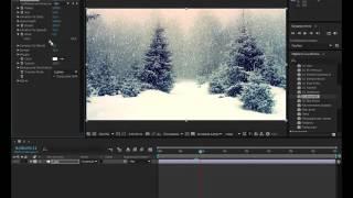 Создание снега в After Effects (CC Snowfall)