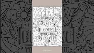 Inspired Blooms | Mindful Positivity Adult Coloring Book by The Boho Baker    #adultcoloring