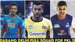 Dabang Delhi K.C Full Squad For PKL 11