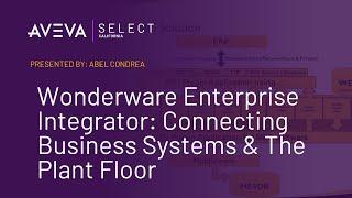 Wonderware Enterprise Integrator: Connecting Business Systems & The Plant Floor