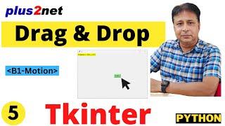 Mouse Drag & Drop a button in a Tkinter Window