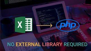 Create excel file in PHP without using any libraries