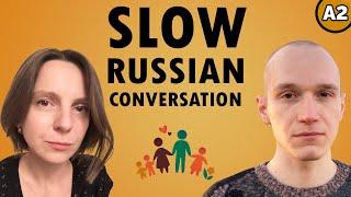 Easy Russian conversation about family with Nikita from @InhaleRussian (Comprehensible Input)