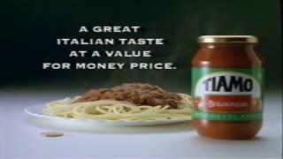 Tiamo Bolognese Pasta Sauce 1999 Ad