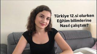 Türkiye 12.si olurken eğitim bilimlerine nasıl çalıştım? @dailyiskardelen #KÇmatematik