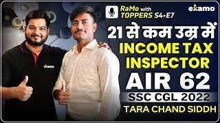 RwT S4E7 AIR 62 Income Tax Inspector Tara Chand Siddh SSC CGL 2022 Topper Interview #RaMowithToppers