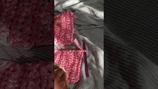 crocheting with anything OTHER than yarn | day 1