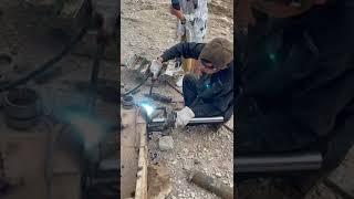 Line boring machine installation process