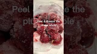 Iced Plum Tea. Refreshing summer non-alcoholic beverage. Black Tea Delight