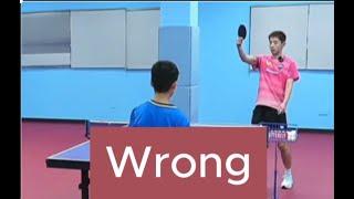 [table tennis]Zhang Jike Teaches a Child to Master Backhand Loop Underspin in 10 Minutes!!!