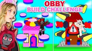 SANNA Vs MOODY Obby BUILD CHALLENGE In Adopt Me!  (Roblox)