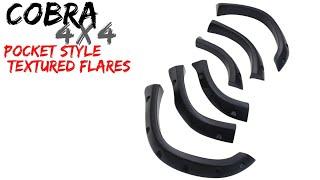 Pocket Style Fender Flares Textured Suits Mitsubishi Pajero V31 NH-NJ Series 1991 - 1997 Guard ABS