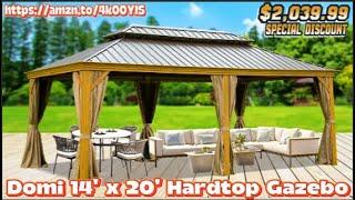 Review  Domi 14' x 20' Hardtop Gazebo
