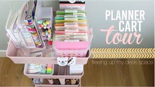 planner cart tour | planner supply organization