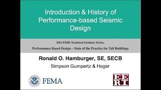 History of Performance-based Seismic Design - Performance Based Design of Tall Buildings (1 of 10)