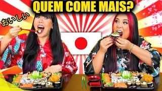 QUEM COME MAIS COMIDA JAPONESA GANHA 3 | Blog das irmãs