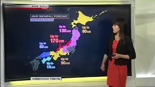 Sayaka Mori NHK World Newsroom Tokyo Weather January 24th 2018