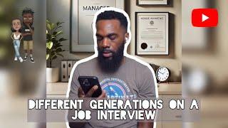 Different generations on a job interview #comedy #theclassiiics #funny #genz #genx #millennials