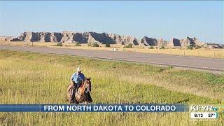 Mandan man logs 803 miles on horseback to raise awareness for cancer