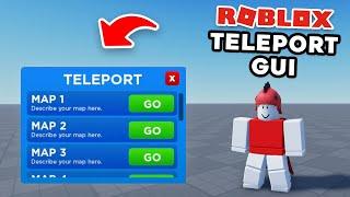 How To Make Teleport GUI (Roblox Studio) - Tutorial