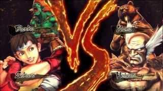 Street Fighter X Tekken Arcade Mode - Sakura & Blanka