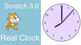 Scratch 3 - Working Clock Tutorial (Scratch 2019)