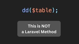 Things You May Not Know About dd() in Laravel