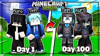 MÌNH SINH TỒN 100 NGÀY TRONG MINECRAFT SKYGEN CÙNG TINNT SIÊU BÁO THỦ