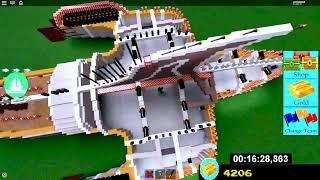 THE BIGGEST BOAT IN ROBLOX! Speed Build 6392 blocks4 Hrs   ROBLOX Build a Boat For Treasure 1