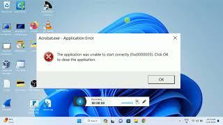 2024 Fix-The application was unable to start correctly 0xc0000005 in Windows 11 / 10/8/7 | 0xc00005