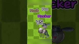 PVZ Fusion - Noob vs Pro vs Hacker - Iron Balloon Zombie #pvz #memes #shorts