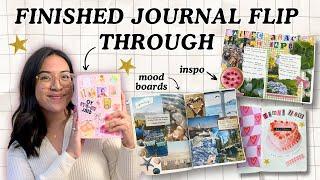 Fully Finished Journal Flip Through | 2024 Journal Pages | Inspo & ideas to start new 2025 journal