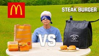 McDonald’s Burger vs Didier Ranch Steak Burger — Granny Tastes the Truth