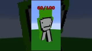 Minecraft: BIGGEST DREAM PIXEL ART CREATIONS  #shorts