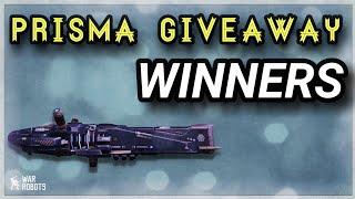 Prisma Giveaway Winners + Revenant Gameplay || War Robots #WRwinPrisma