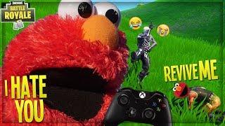 TROLLING ELMO SO HARD THAT HE BREAKS HIS CONTROLLER THEN RAGE QUITS on FORTNITE (Fortnite Trolling)