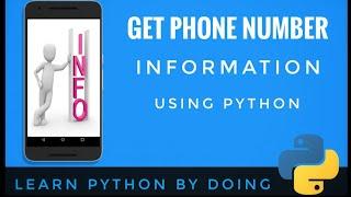 Get phone number information using python | #pyGuru