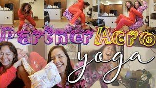 Partner Acro Yoga Challenge | Broken Shoulder & Face..