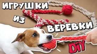 DIY ИГРУШКИ ДЛЯ СОБАК | ПРОЧНЫЕ ИГРУШКИ ИЗ ВЕРЁВКИ