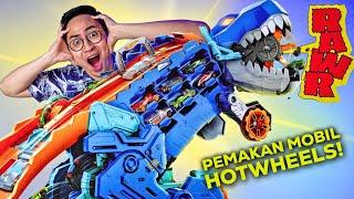 ROBOT T-REX INI BISA MAKAN MOBIL HOTWHEELS KITA!