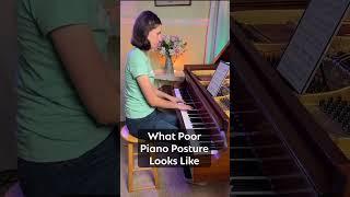 Before vs. After Correcting Piano Posture #posture #pianotips #shorts