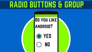 27.  HOW TO USE RADIO BUTTONS & GROUP IN ANDROID STUDIO | ANDROID APP DEVELOPMENT