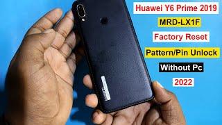 How To Hard Reset/Factory Reset Huawei Y6 Prime 2019 | MRD-LX1F Pattern/Pin Unlock Huawei Y6 2019