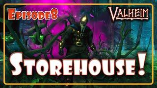 Valheim ️ Building a Storehouse in Bryan's Waterside Villa #valheimlive