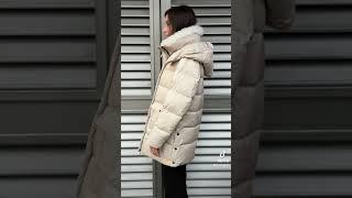 fashionable women's down jacket.