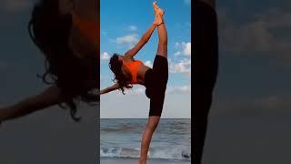 Olesya Glory Yoga 3.M Yoga Stretching Standing Split @shorts HD