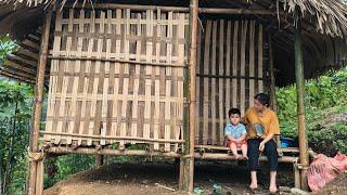 "Single Mother Collects Scrap to Earn Money, Buy Essentials, and Build Walls for a Bamboo House"