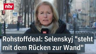 Rohstoffdeal:  Selenskyj "steht mit dem Rücken zur Wand" - Zustimmung überrascht Ukrainer