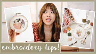 EMBROIDERY Q&A - Answering your embroidery questions! Helpful tips for beginners & how to embroider